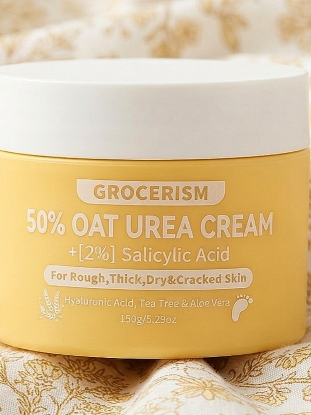 Urea Cream 50% & Oat  || Foot & Hand Moisturizer Cream Max Strength 5.29 oz